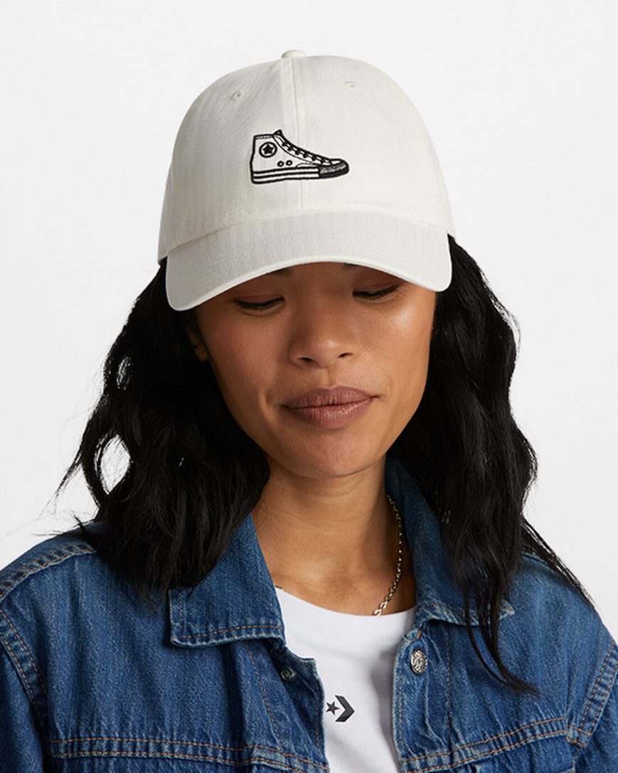 Women's Converse High-Top Sneaker Patch Baseball Hats Beige | AU 10396T